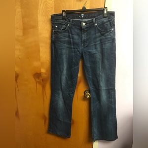 7 For All Mankind Jeans Womens Size 33 Boot Cut Low Rise